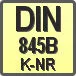Piktogram - Typ DIN: DIN 845B K-NR